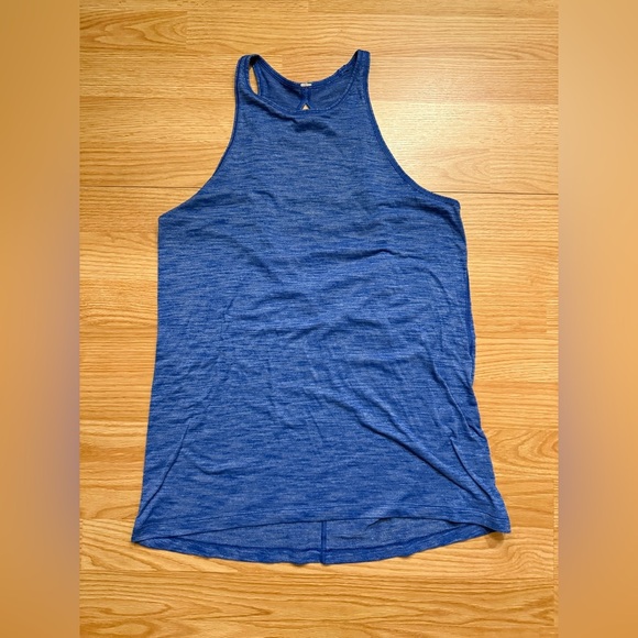 Lululemon Trapeze Twist Tank Heathered Harbor Blue - Picture 4 of 7